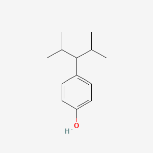 molecular formula C13H20O B13432473 4-[2-Methyl-1-(1-methylethyl)propyl]phenol CAS No. 1824346-00-0