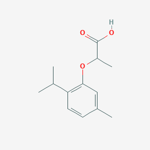 molecular formula C13H18O3 B134325 2-(2-Isopropyl-5-methylphenoxy)propanoic acid CAS No. 159302-03-1