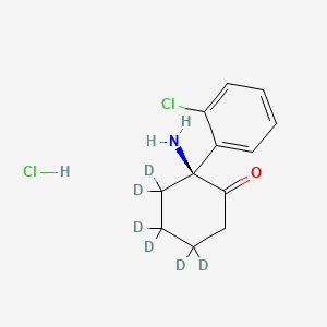 molecular formula C12H15Cl2NO B13432528 S-Norketamine-d6 Hydrochloride 