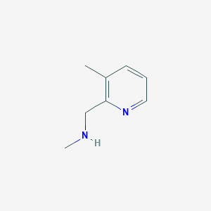 molecular formula C8H12N2 B1343253 N-甲基-1-(3-甲基吡啶-2-基)甲胺 CAS No. 880361-72-8