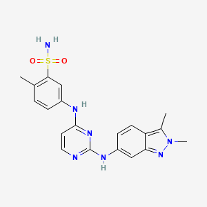 molecular formula C20H21N7O2S B13432534 N-demethyl Pazopanib (Positional Isomer) 