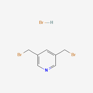 molecular formula C7H8Br3N B1343254 3,5-Bis(bromomethyl)pyridine hydrobromide CAS No. 1118754-56-5