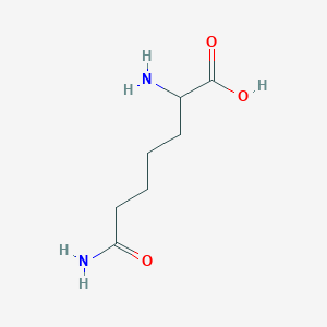 molecular formula C7H14N2O3 B13432565 2-Amino-6-carbamoylhexanoic Acid 