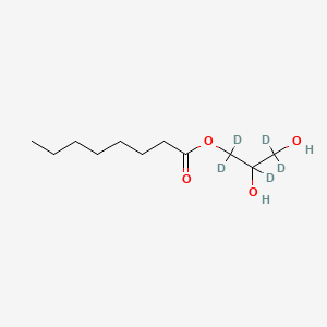 molecular formula C11H22O4 B13432571 1-Octanoyl-rac-glycerol-d5 