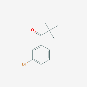 B1343258 1-(3-Bromophenyl)-2,2-dimethylpropan-1-one CAS No. 2416-02-6