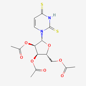 molecular formula C15H18N2O7S2 B13432635 2,4-Dithiouridine 2',3',5'-Triacetate 