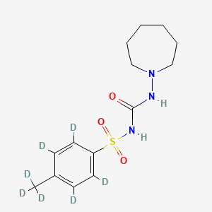 molecular formula C14H21N3O3S B13432641 Tolazamide-d7 