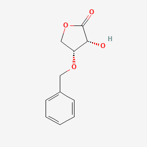 molecular formula C11H12O4 B13432642 (3R,4R)-4-(Benzyloxy)-3-hydroxydihydrofuran-2(3H)-one 