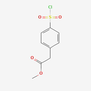 molecular formula C9H9ClO4S B1343266 Methyl 2-[4-(chlorosulfonyl)phenyl]acetate CAS No. 53305-12-7