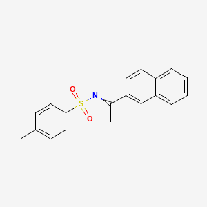 molecular formula C19H17NO2S B13432681 4-Methyl-N-[1-(2-naphthalenyl)ethylidene]benzenesulfonamide 