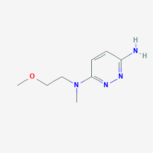 molecular formula C8H14N4O B13432699 N3-(2-methoxyethyl)-N3-methylpyridazine-3,6-diamine 