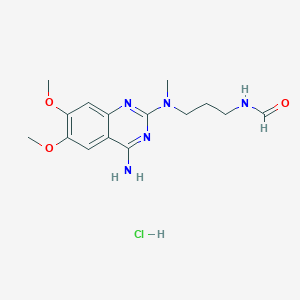 molecular formula C15H22ClN5O3 B13432705 N[3-[(4-Amino-6,7-dimethoxyquinaolin-2-yl)methylamino]propyl]formamide Hydrochloride; Alfuzosin Hydrochloride Impurity E (EP) 