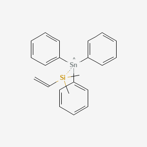 molecular formula C22H24SiSn B13432733 Triphenyl stannyl dimethyl vinyl silane 