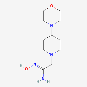 molecular formula C11H22N4O2 B13432742 (Z)-N'-hydroxy-2-(4-morpholinopiperidin-1-yl)acetimidamide 