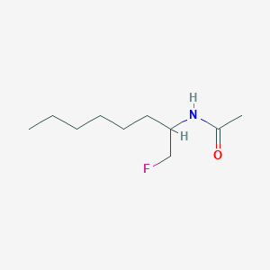 molecular formula C10H20FNO B13432748 N-(1-Fluoro-2-octanyl)acetamide 