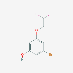 molecular formula C8H7BrF2O2 B13432778 3-Bromo-5-(2,2-difluoroethoxy)phenol 