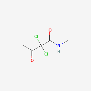 molecular formula C5H7Cl2NO2 B13432790 Butanamide, 2,2-dichloro-N-methyl-3-oxo- CAS No. 20132-74-5