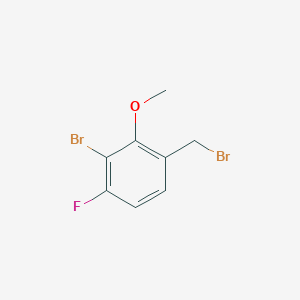 molecular formula C8H7Br2FO B13432845 3-Bromo-4-fluoro-2-methoxybenzyl bromide 