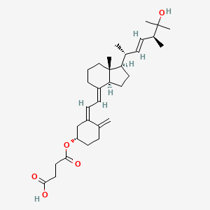molecular formula C32H48O5 B13432874 25-Hydroxyvitamin D2 3-Hemisuccinate 