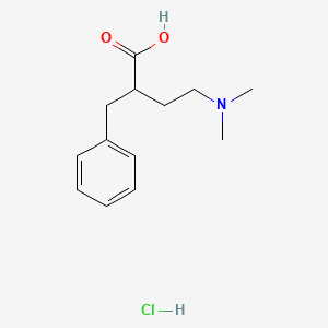 molecular formula C13H20ClNO2 B13432932 (2RS)-2-Benzyl-4-(dimethylamino)butanoic Acid Hydrochloride CAS No. 1823817-92-0