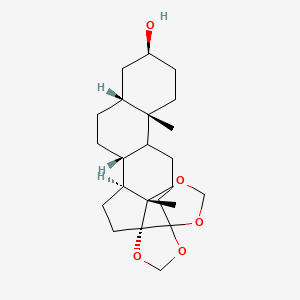 molecular formula C23H36O5 B13432937 17,20:20,21-Bis(methylenedioxy)-5b-pregnan-3b-ol 
