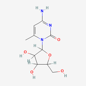 molecular formula C10H15N3O5 B13432947 6-Methylcytidine CAS No. 16710-12-6