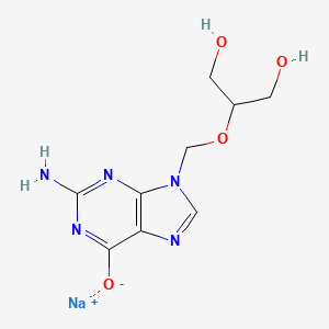 molecular formula C9H12N5NaO4 B1343297 Ganciclovir Sodium CAS No. 84245-13-6