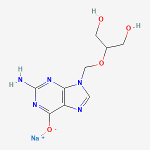 molecular formula C9H12N5NaO4 B1343297 Ganciclovir sodium CAS No. 84245-13-6