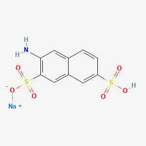 molecular formula C10H8NNaO6S2 B1343299 Sodium 3-amino-7-sulfonaphthalene-2-sulfonate CAS No. 5332-41-2
