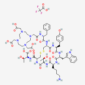 molecular formula C67H91F3N14O21S2 B13433003 Dotatate tfa 