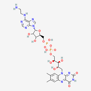 molecular formula C29H38N10O15P2 B13433018 N6-(2-Aminoethyl)-FAD 