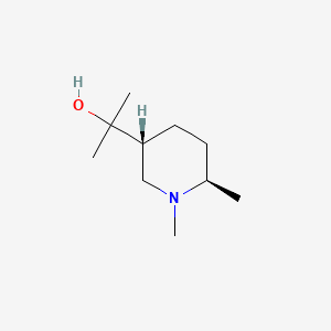 molecular formula C10H21NO B13433050 2-((3R,6R)-1,6-Dimethylpiperidin-3-yl)propan-2-ol 