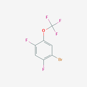 molecular formula C7H2BrF5O B13433065 1-Bromo-2,4-difluoro-5-(trifluoromethoxy)benzene 