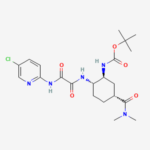 molecular formula C21H30ClN5O5 B13433074 (1S,2S,5R)-tert-Butyl Edoxaban 