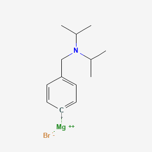 molecular formula C13H20BrMgN B13433086 magnesium;N-(phenylmethyl)-N-propan-2-ylpropan-2-amine;bromide 