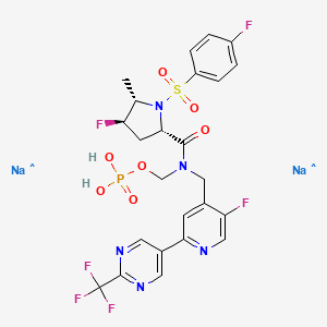 molecular formula C24H22F6N5Na2O7PS B13433095 CID 168012207 