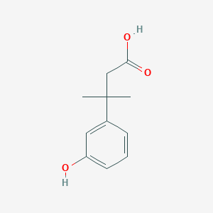 molecular formula C11H14O3 B13433096 3-(3-Hydroxyphenyl)-3-methylbutanoic acid 
