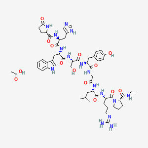 molecular formula C57H80N16O14 B1343310 Fertirelin acetate CAS No. 66002-66-2