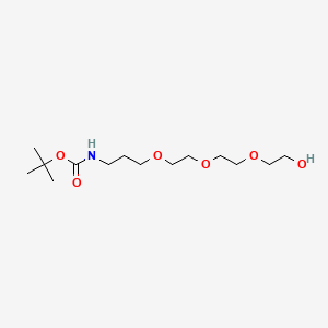 molecular formula C14H29NO6 B13433165 tert-butyl N-[3-[2-[2-(2-hydroxyethoxy)ethoxy]ethoxy]propyl]carbamate 