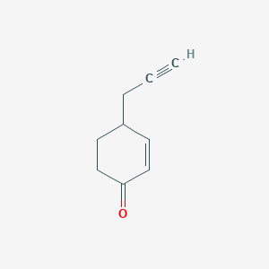 molecular formula C9H10O B13433196 4-(Prop-2-yn-1-yl)cyclohex-2-en-1-one 