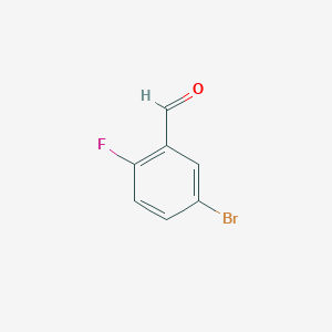molecular formula C7H4BrFO B134332 5-溴-2-氟苯甲醛 CAS No. 93777-26-5