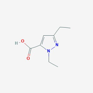 molecular formula C8H12N2O2 B1343330 1,3-Diethyl-1H-pyrazole-5-carboxylic acid CAS No. 26308-43-0
