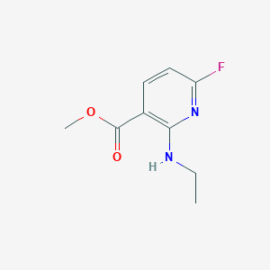 molecular formula C9H11FN2O2 B13433326 Methyl 2-(ethylamino)-6-fluoropyridine-3-carboxylate CAS No. 210697-19-1
