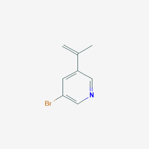 molecular formula C8H8BrN B1343333 3-Bromo-5-(prop-1-en-2-yl)pyridine CAS No. 40472-88-6