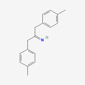 molecular formula C17H19N B13433373 Bis(4-methylbenzyl)methanimine 