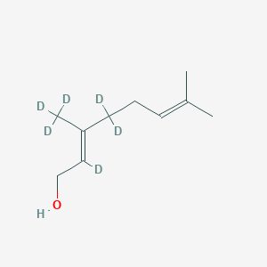 molecular formula C10H18O B13433379 Geraniol-D6 (Major) 