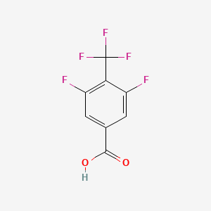 molecular formula C8H3F5O2 B1343340 3,5-Difluoro-4-(trifluoromethyl)benzoic acid CAS No. 261945-09-9