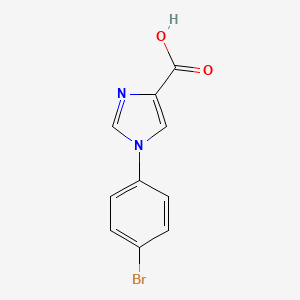 molecular formula C10H7BrN2O2 B1343341 1-(4-溴苯基)-1H-咪唑-4-羧酸 CAS No. 445302-27-2