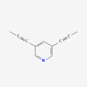 molecular formula C11H9N B13433424 3,5-Bis(prop-1-ynyl)pyridine 
