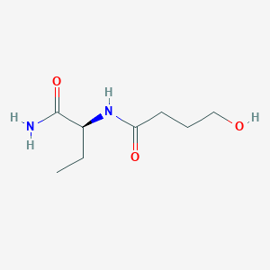 molecular formula C8H16N2O3 B13433440 Ring-opened hydroxy levetiracetam 